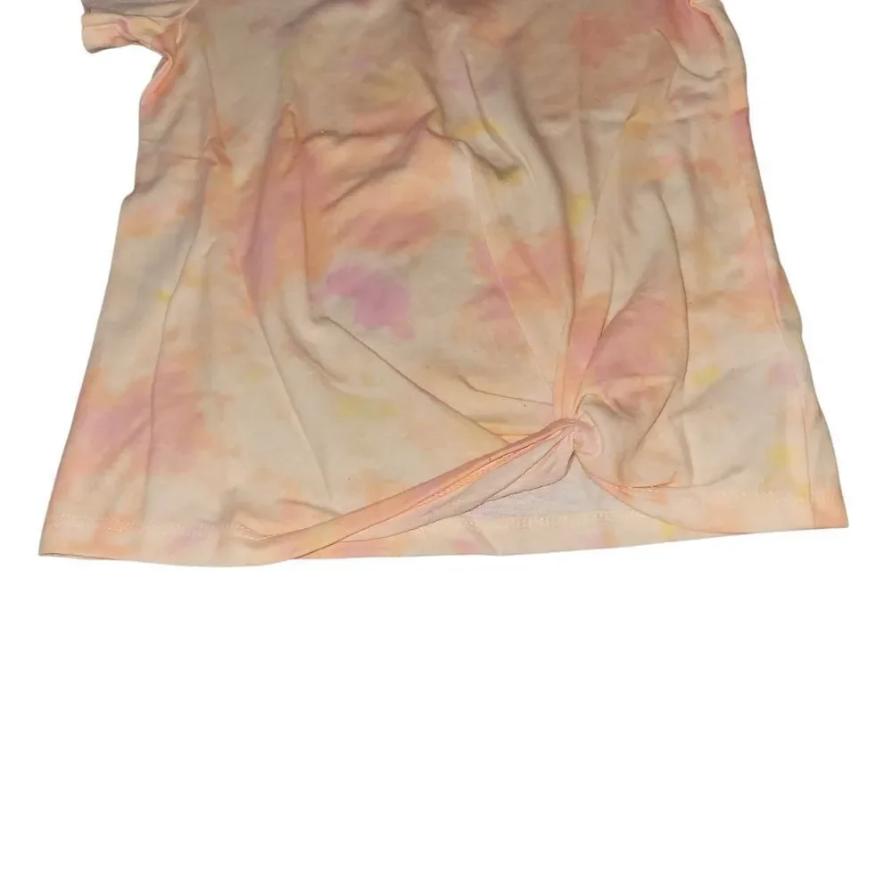 Cat & Jack Peach,pink and Yellow Tee. Size 5 T